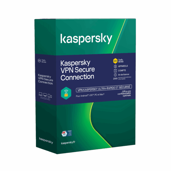 Kaspersky VPN Secure Connection 5 Appareils / 1 an